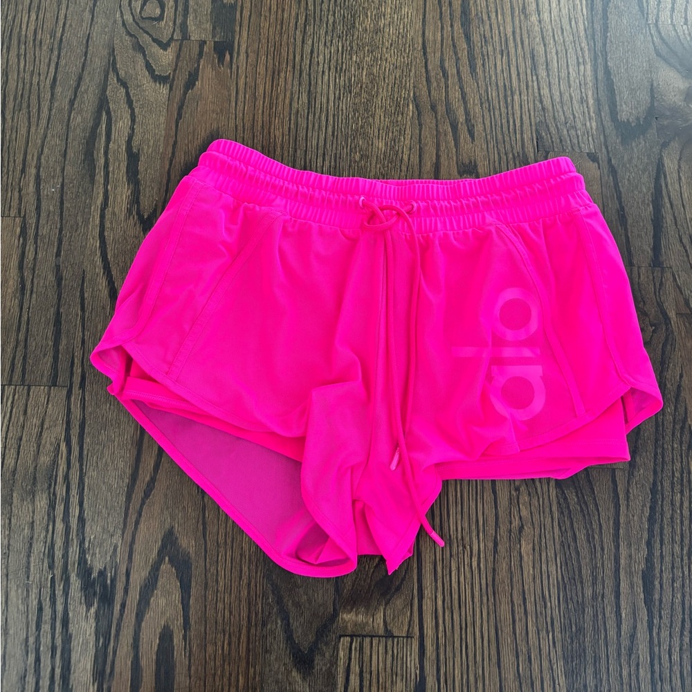 ALO Yoga Women's Bright Pink Athletic Shorts
